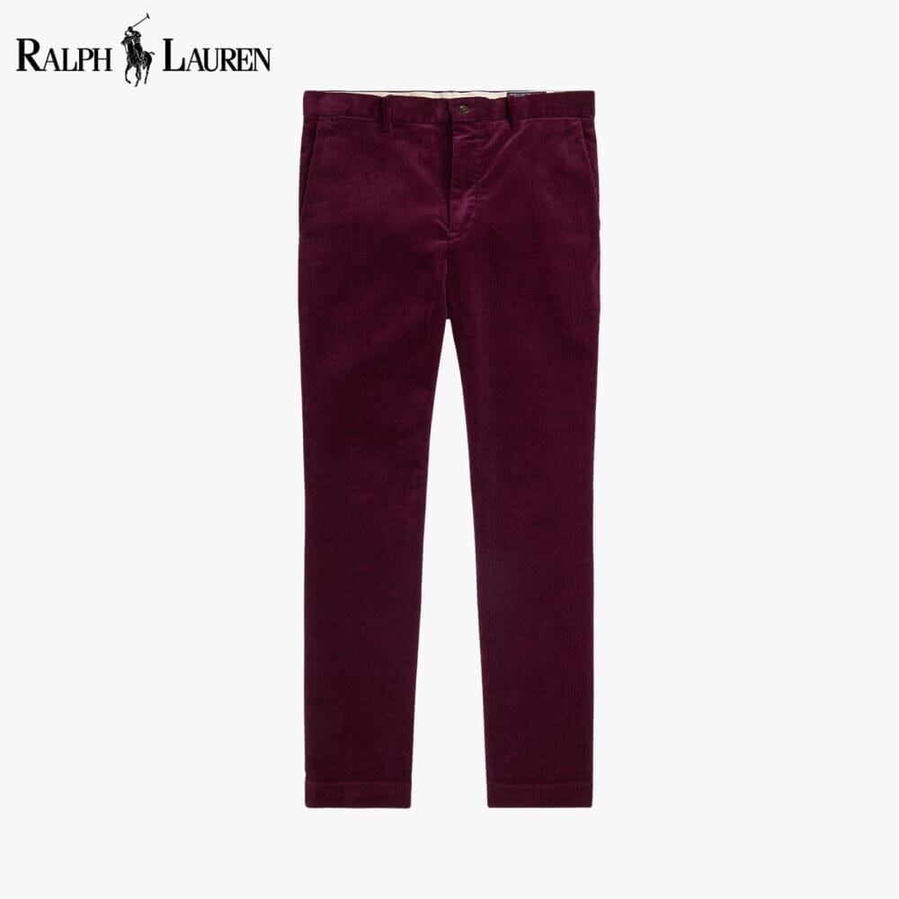 RL Andover Slim Fit Stretch Corduroy Pant Ralph Lauren Vermond Ruby 28 