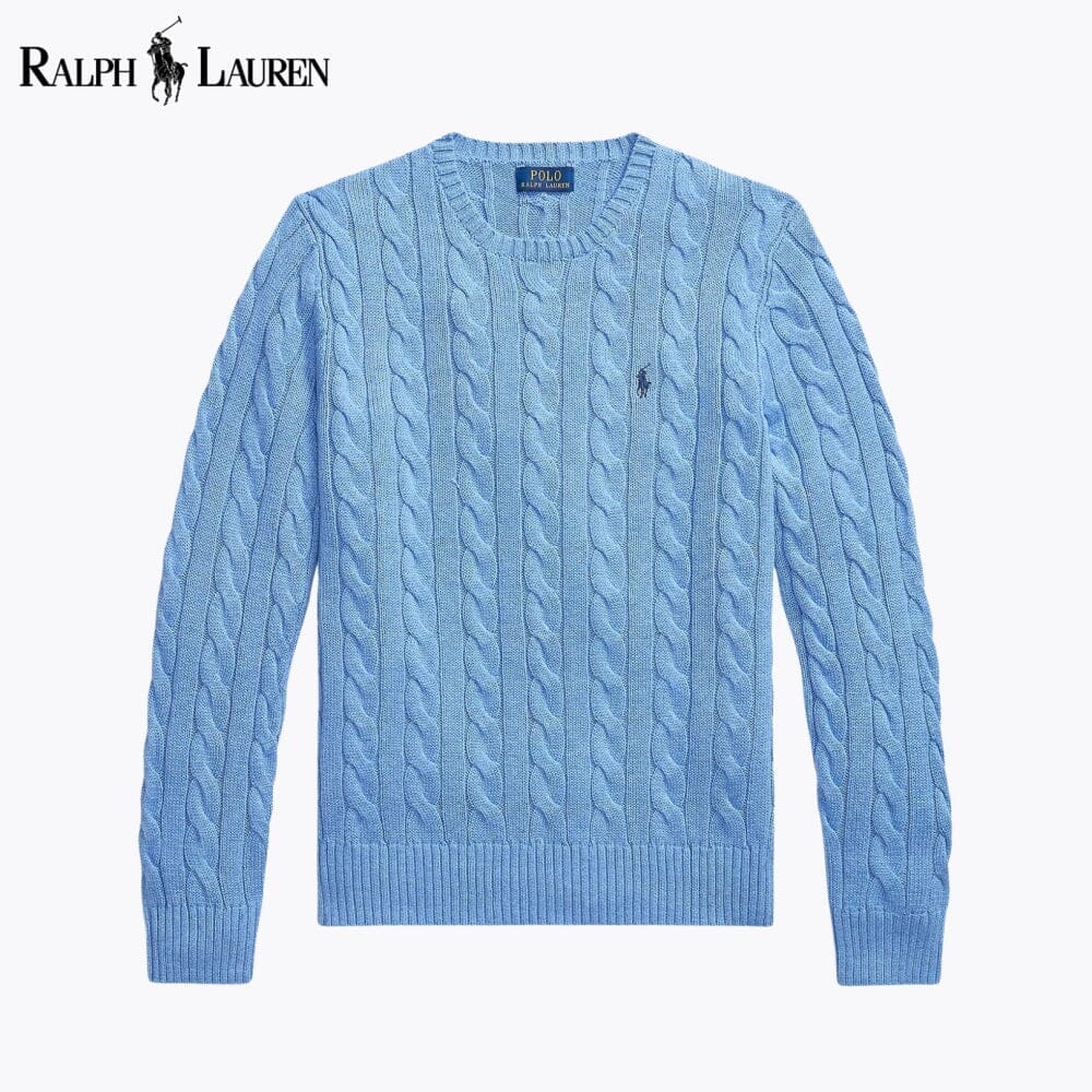 RL Cable-Knit Cotton Jumper Ralph Lauren Vermond Blue S 