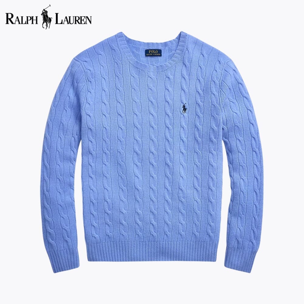 RL Cable-Knit Wool-Cashmere Jumper Ralph Lauren Vermond Blue S 