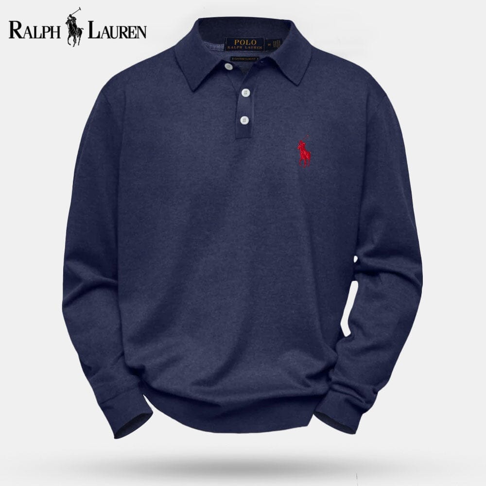 RL Cable-Knit Wool Knit Sweater Ralph Lauren Vermond Navy blue S 