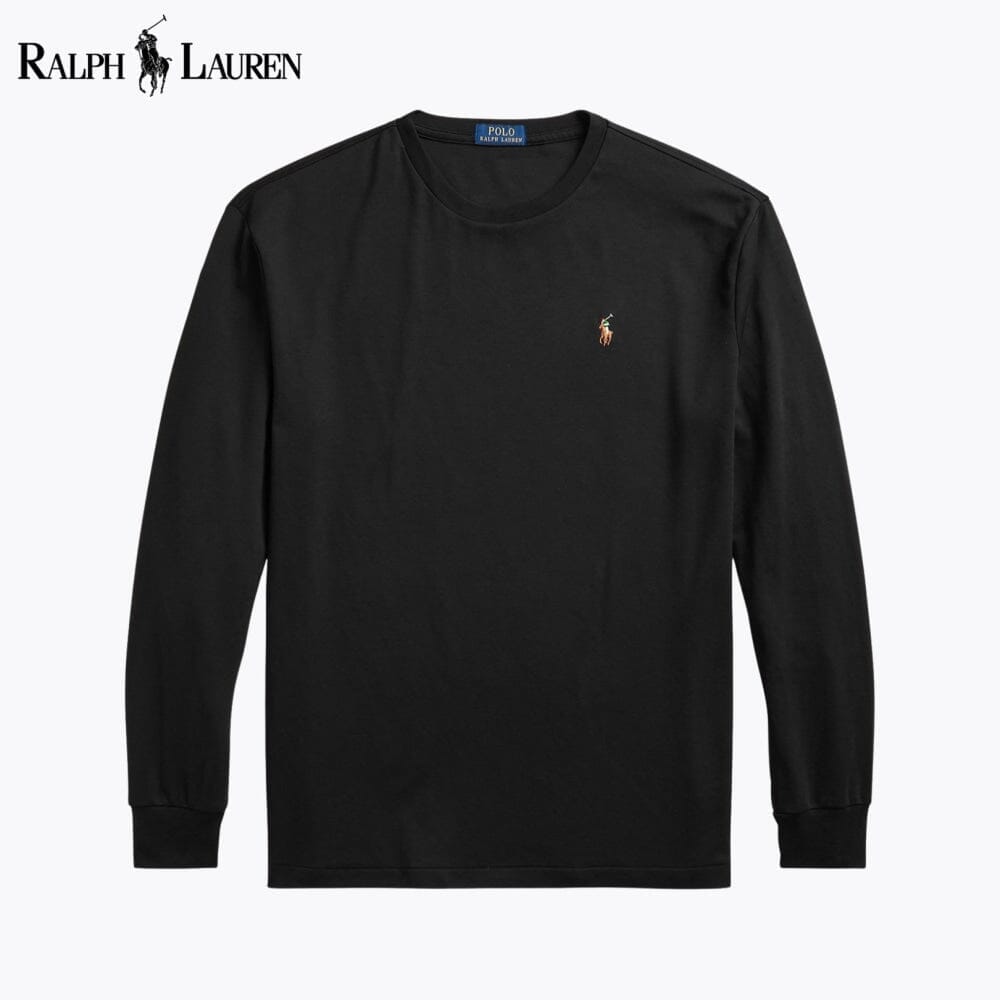 RL Classic Fit Soft Cotton Crewneck T-Shirt Ralph Lauren Vermond Black S 