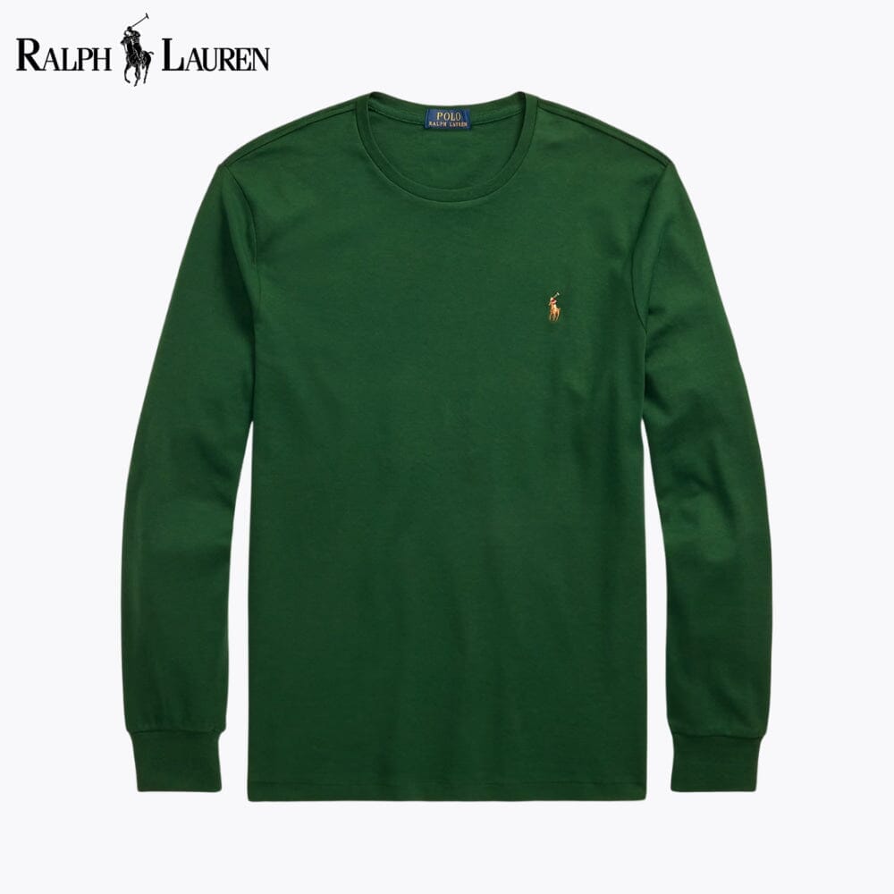 RL Classic Fit Soft Cotton Crewneck T-Shirt Ralph Lauren Vermond Pine Green S 