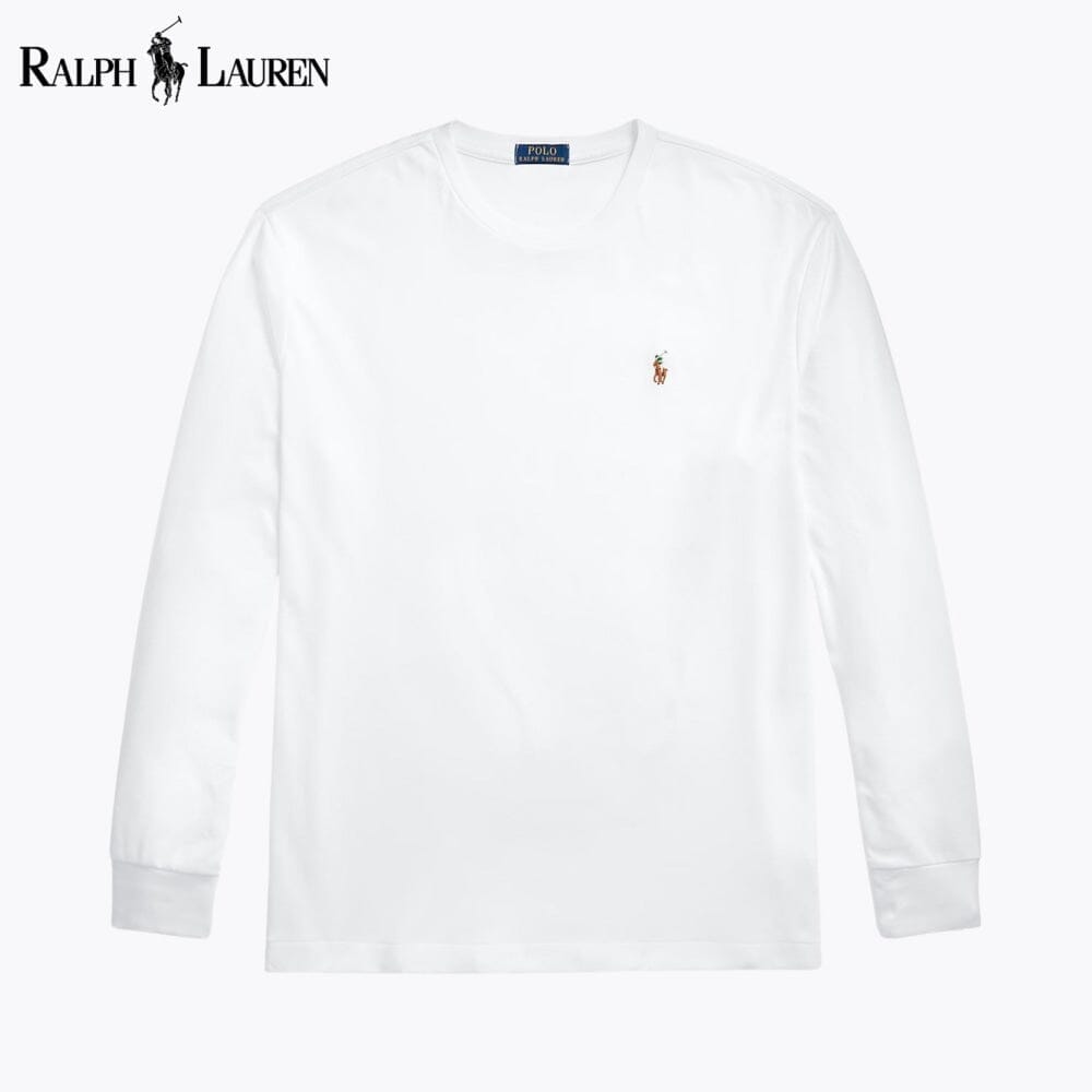 RL Classic Fit Soft Cotton Crewneck T-Shirt Ralph Lauren Vermond White S 