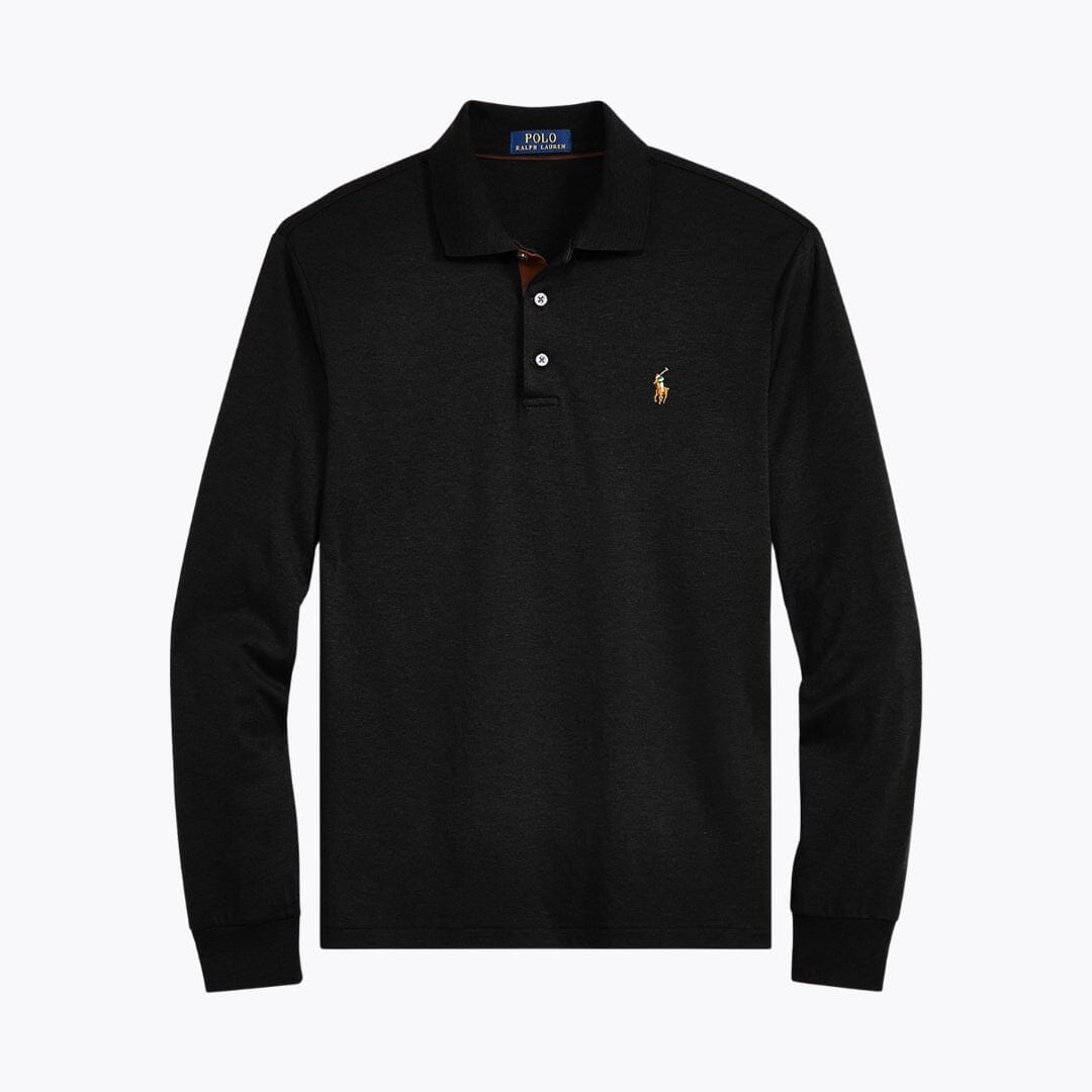 RL Classic Fit Soft Cotton Polo Shirt Ralph Lauren Vermond Polo Black S 