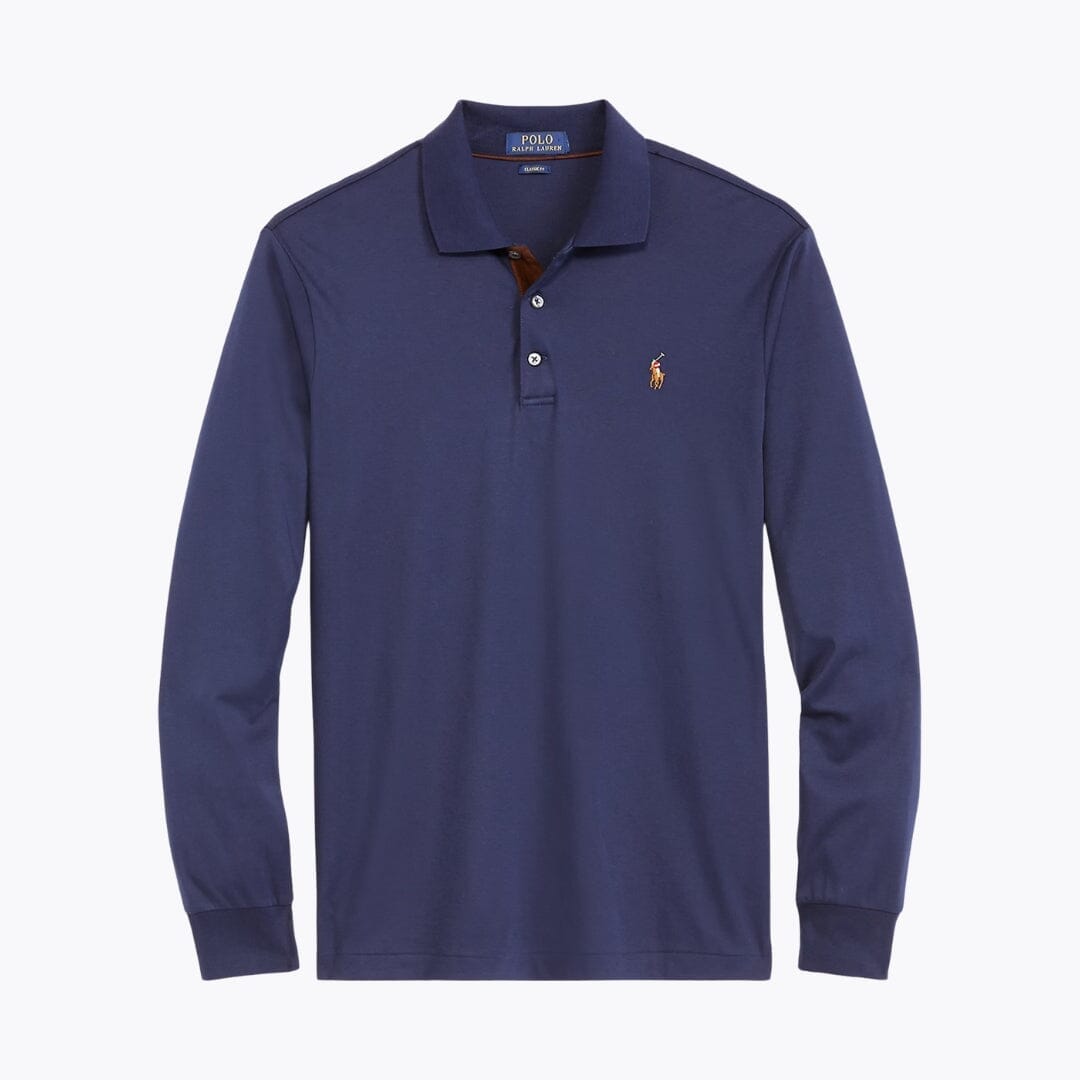RL Classic Fit Soft Cotton Polo Shirt Ralph Lauren Vermond Refined Navy S 