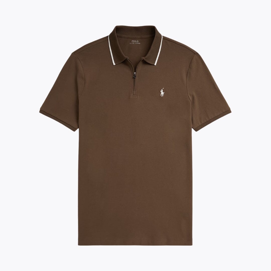 RL Classic Fit Stretch Mesh Polo Shirt Ralph Lauren Vermond Chestnut S 