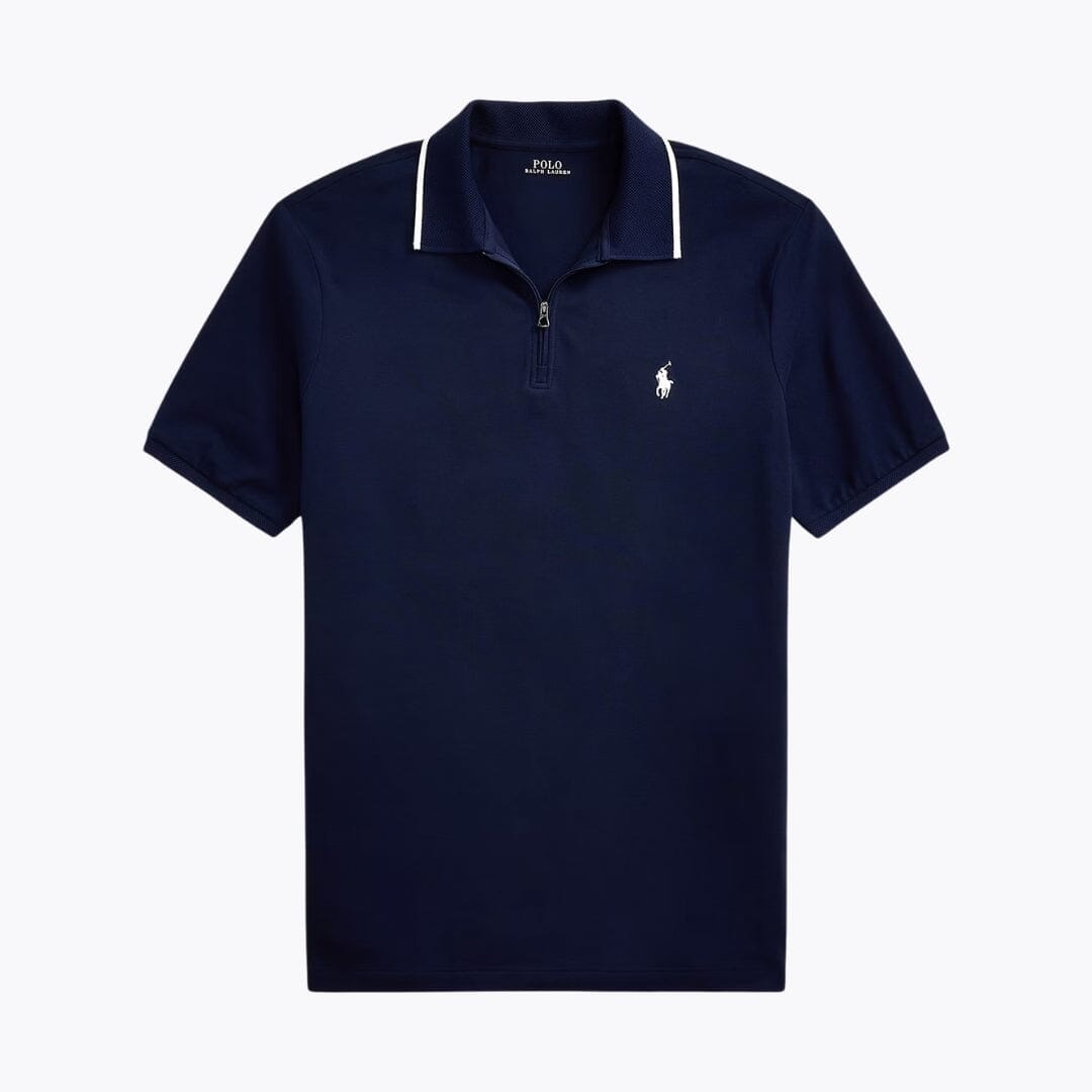 RL Classic Fit Stretch Mesh Polo Shirt Ralph Lauren Vermond Refined Navy S 