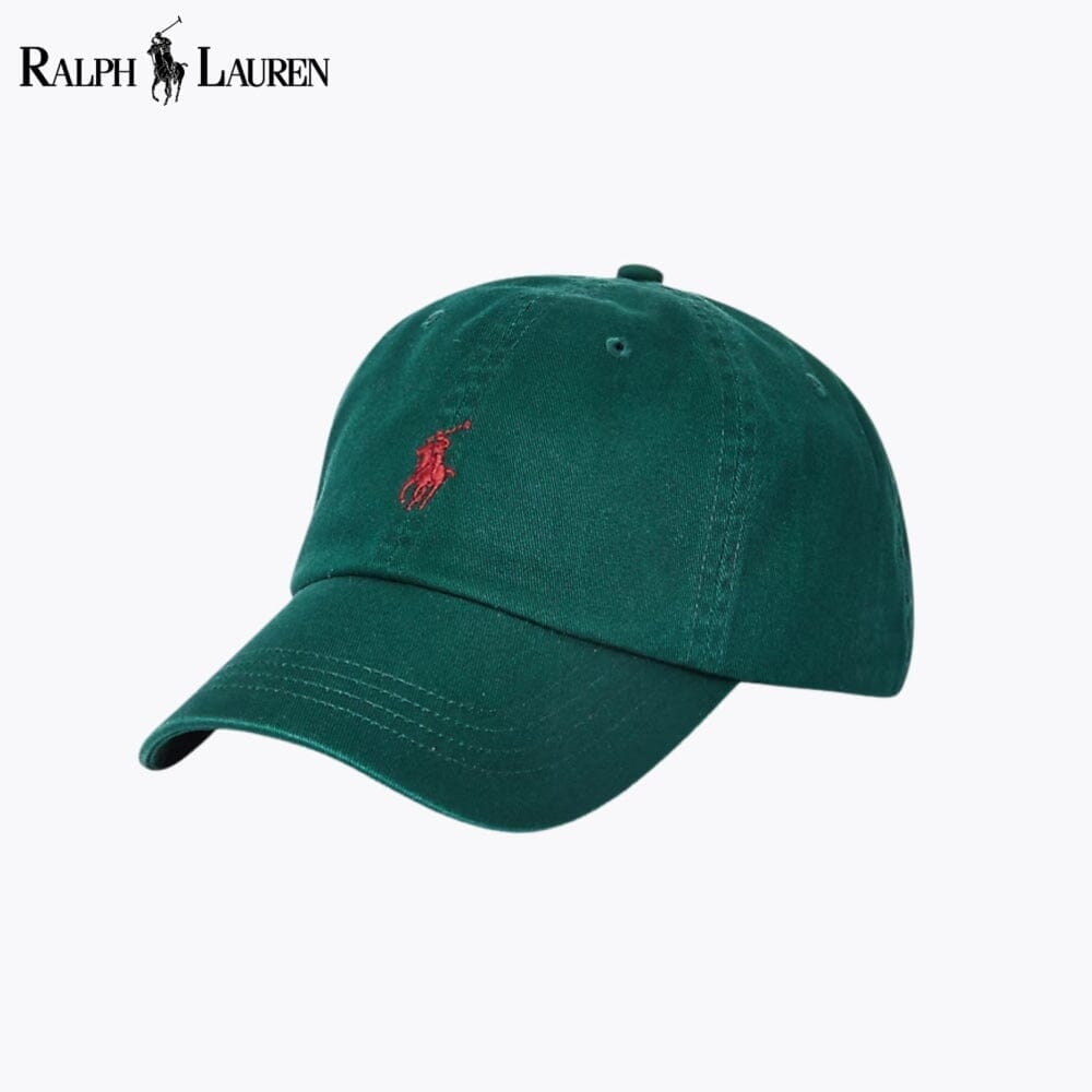 RL Cotton Chino Ball Cap Ralph Lauren Vermond College Green 