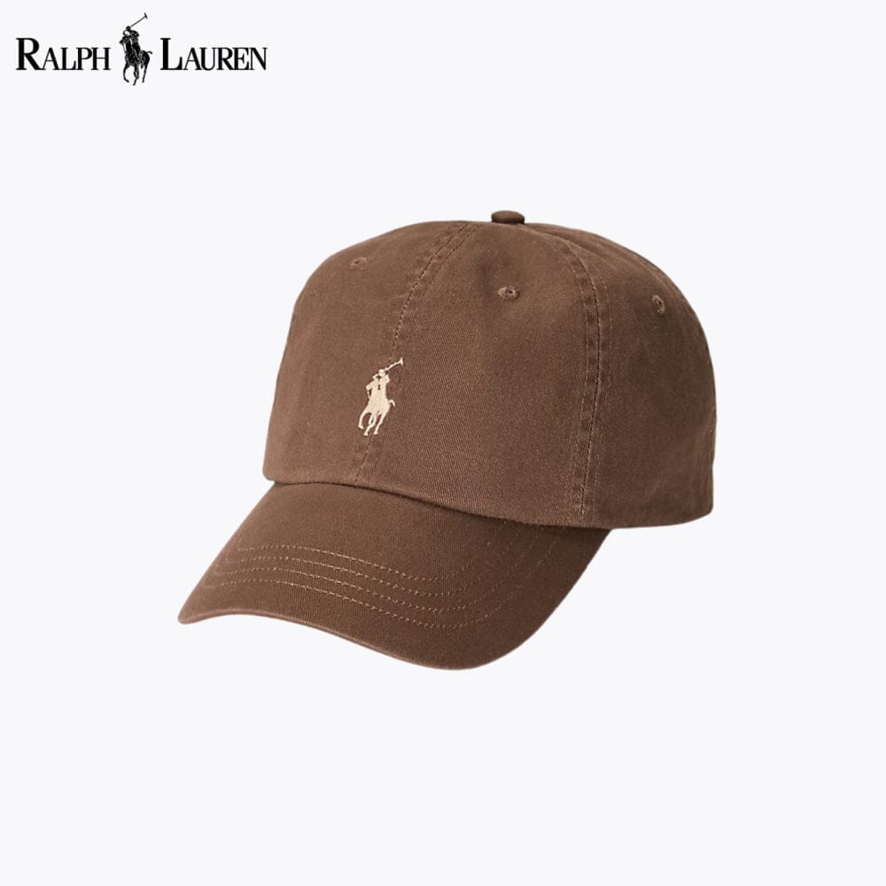 RL Cotton Chino Baseball Cap Ralph Lauren Vermond Brown 