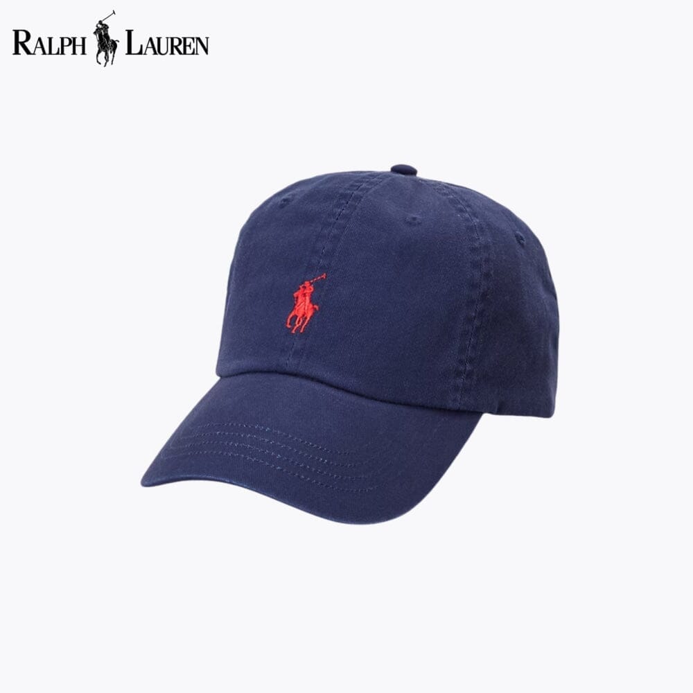 RL Cotton Chino Baseball Cap Ralph Lauren Vermond Navy 