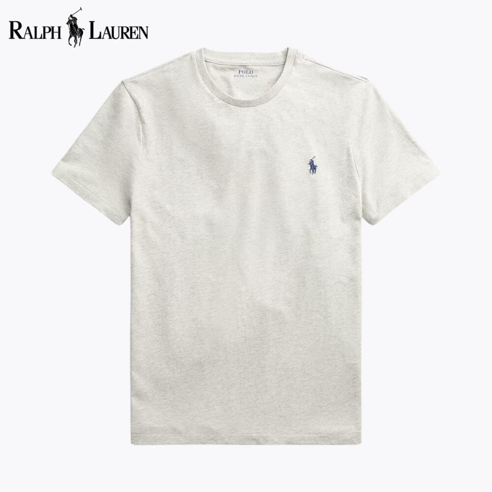RL Custom Slim Fit Jersey Crewneck T-Shirt Ralph Lauren Vermond Grey S 