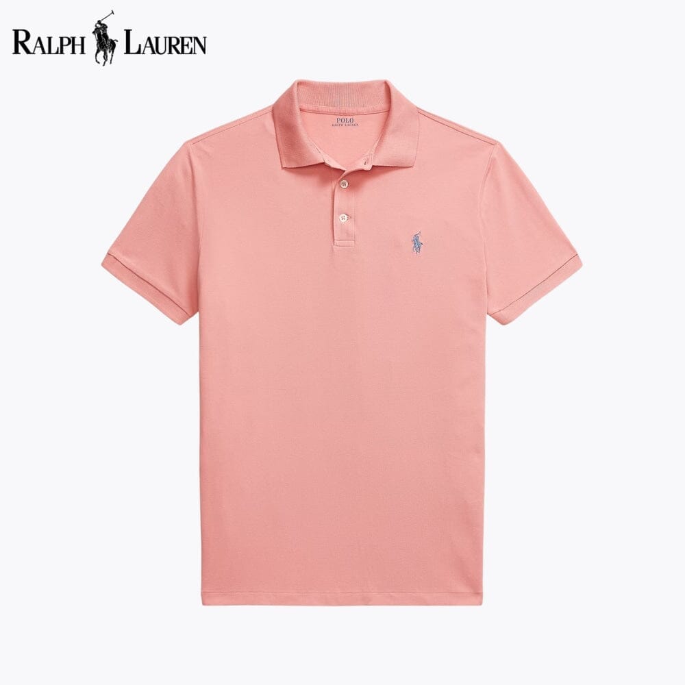 RL Custom Slim Fit Stretch Mesh Polo Shirt Ralph Lauren Vermond Rose S 
