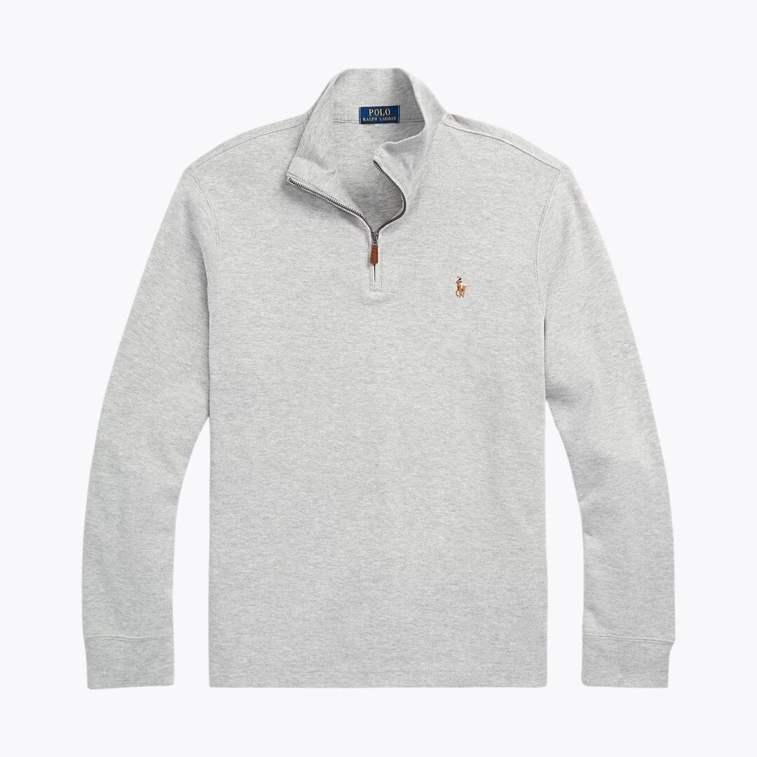 RL Estate-Rib Quarter-Zip Pullover Ralph Lauren Vermond Andover Heather S 