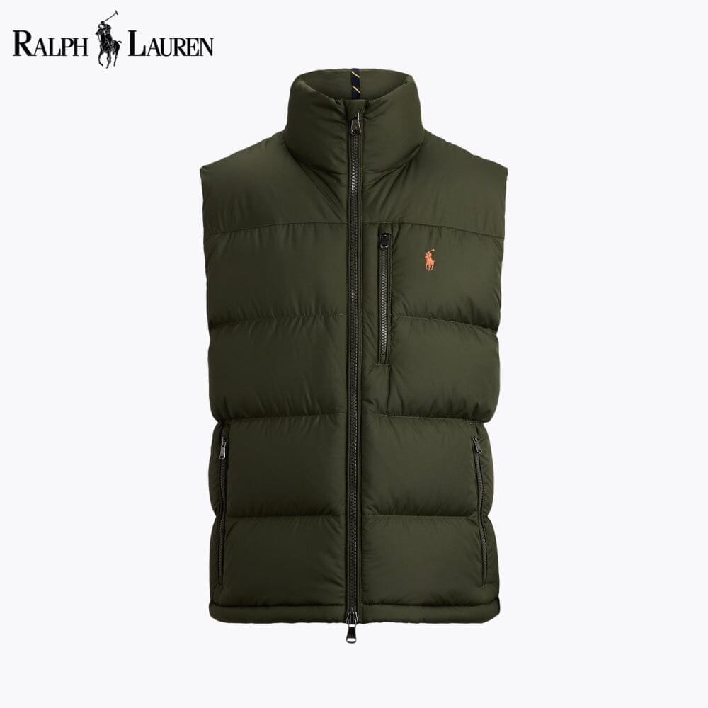RL Gorham Down Gilet Ralph Lauren Vermond Olive Green S 