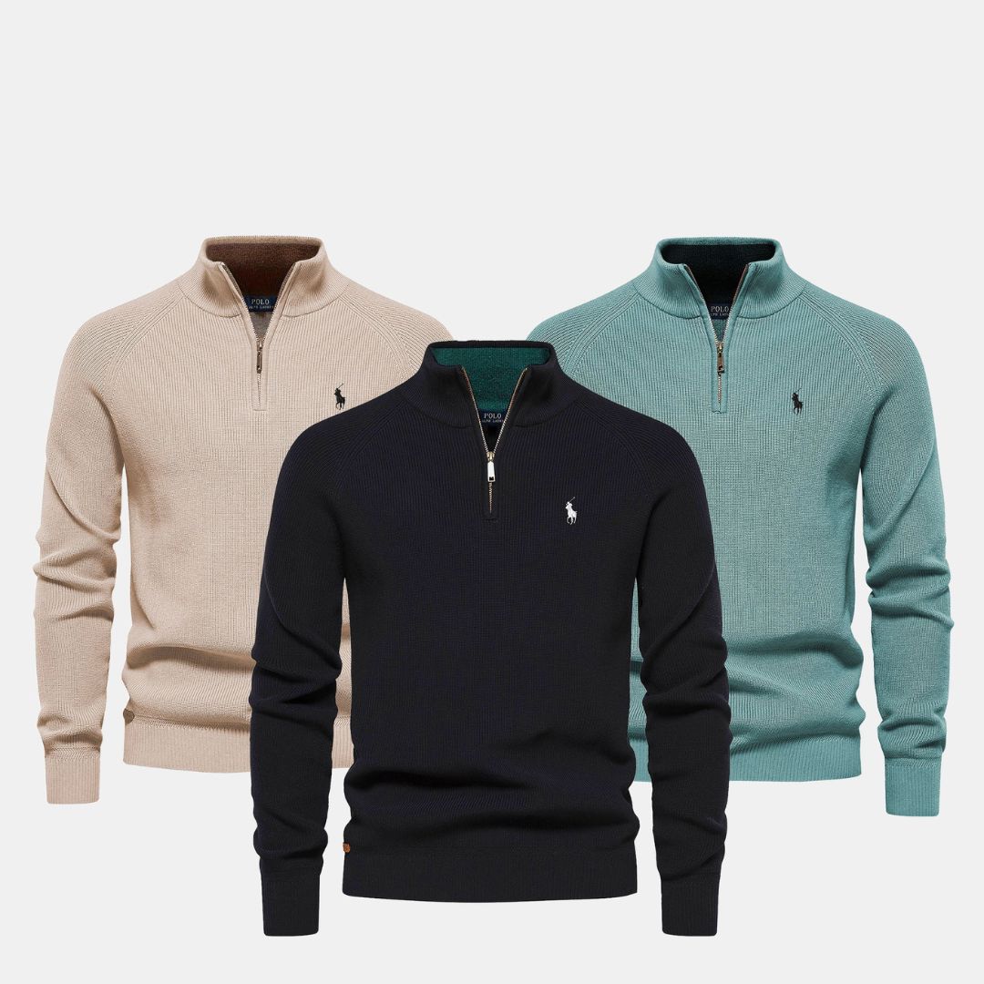 RL Men's Zip Neck Sweater (Clearance) Ralph Lauren Vermond 