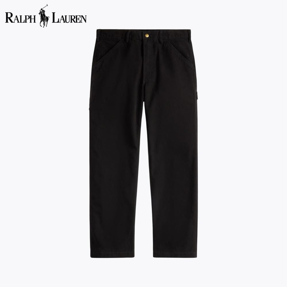 RL Polo Dungaree Canvas Carpenter Trouser Ralph Lauren Vermond Black 28 