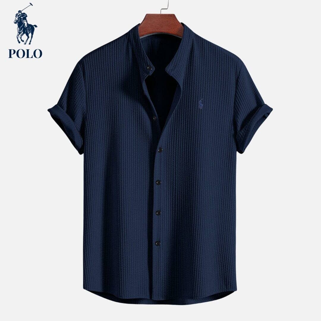 RL Polo Hampton Collar Shirt Ralph Lauren Vermond Dark Blue S 