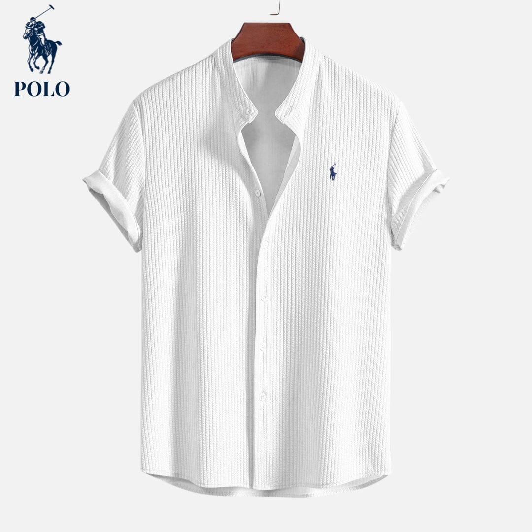 RL Polo Hampton Collar Shirt Ralph Lauren Vermond White S 