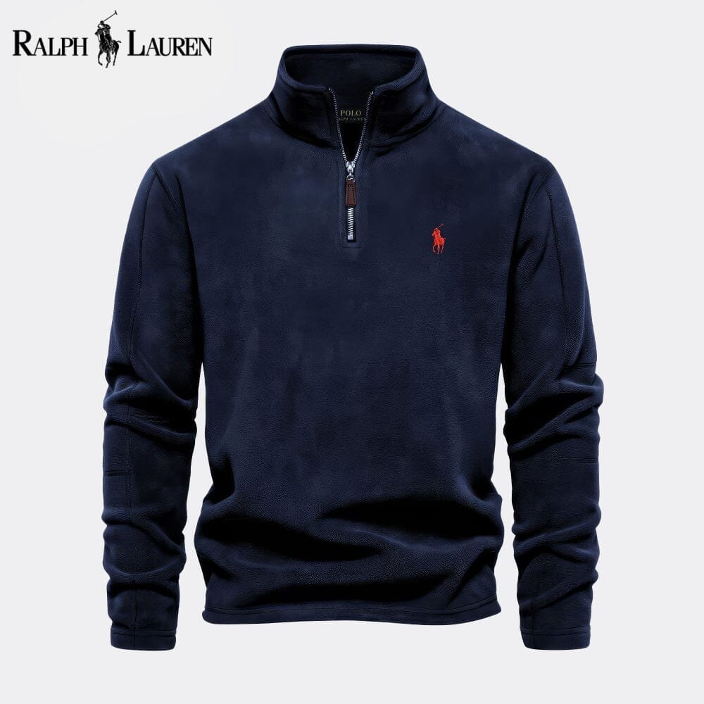 RL Prestige Cable-Knit Wool Knit Sweater Ralph Lauren Vermond Dark Blue S 