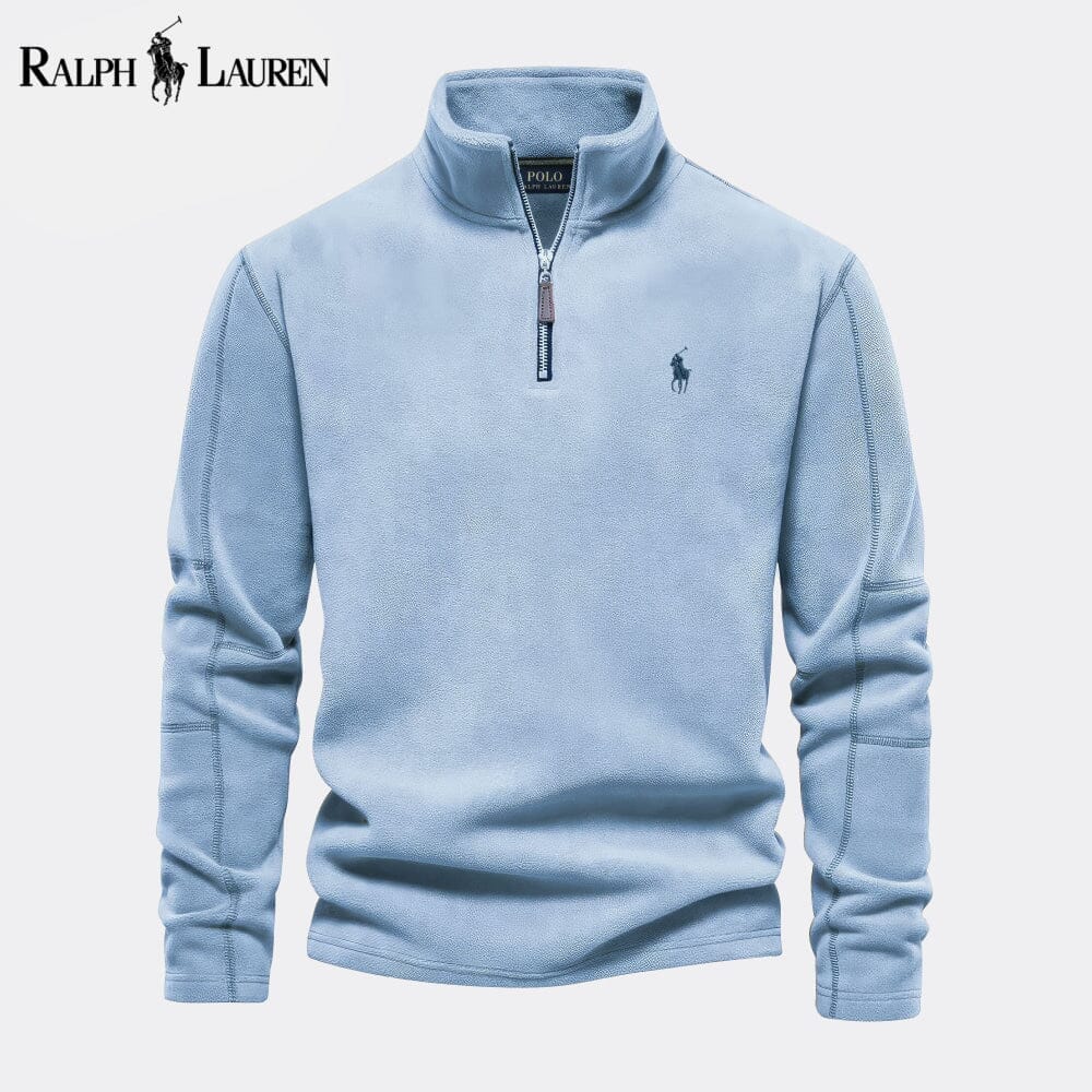 RL Prestige Cable-Knit Wool Knit Sweater Ralph Lauren Vermond Light Blue S 
