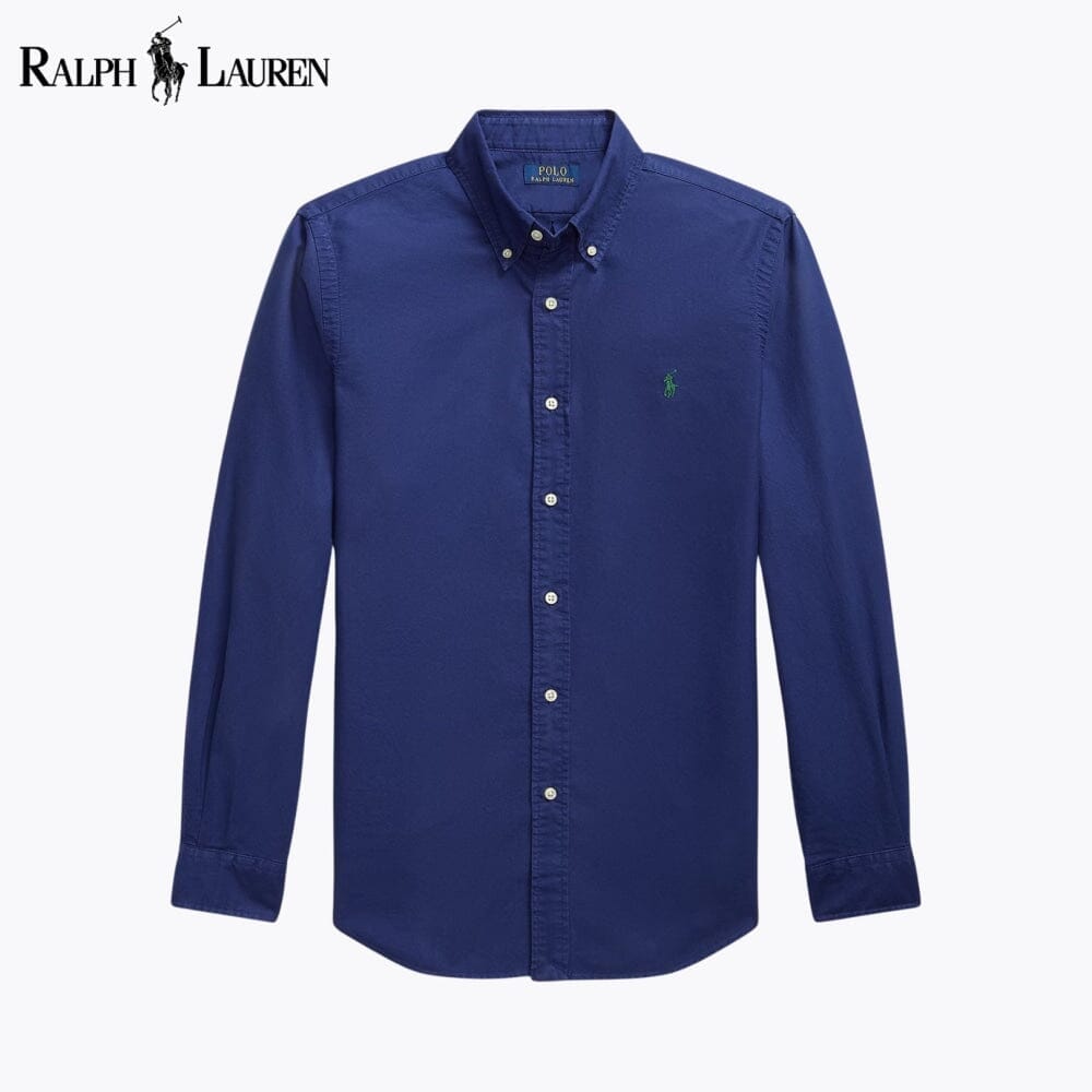 RL Slim Fit Garment-Dyed Oxford Shirt Ralph Lauren Vermond Freshwater S 