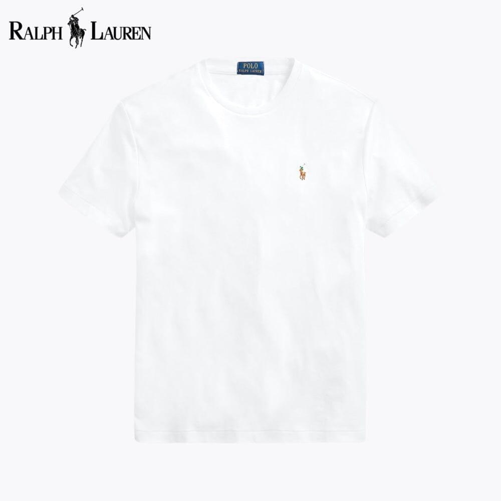 RL Soft Cotton Crewneck T-Shirt Ralph Lauren Vermond White S 