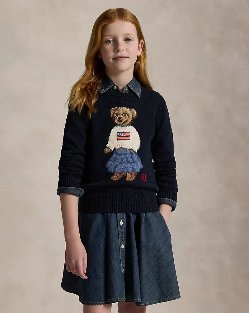 RL Sweater | Polo Bear Cotton Sweater Ralph Lauren Luxvian 