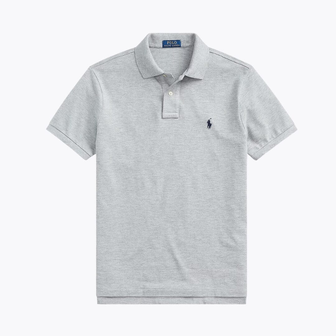 RL The Iconic Mesh Polo Shirt Ralph Lauren Vermond Heather/Navy S 