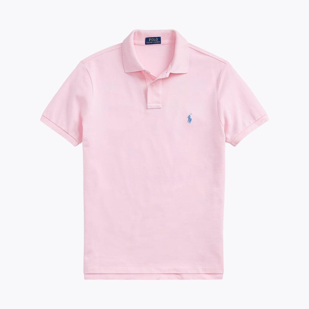 RL The Iconic Mesh Polo Shirt Ralph Lauren Vermond Pink/Blue S 