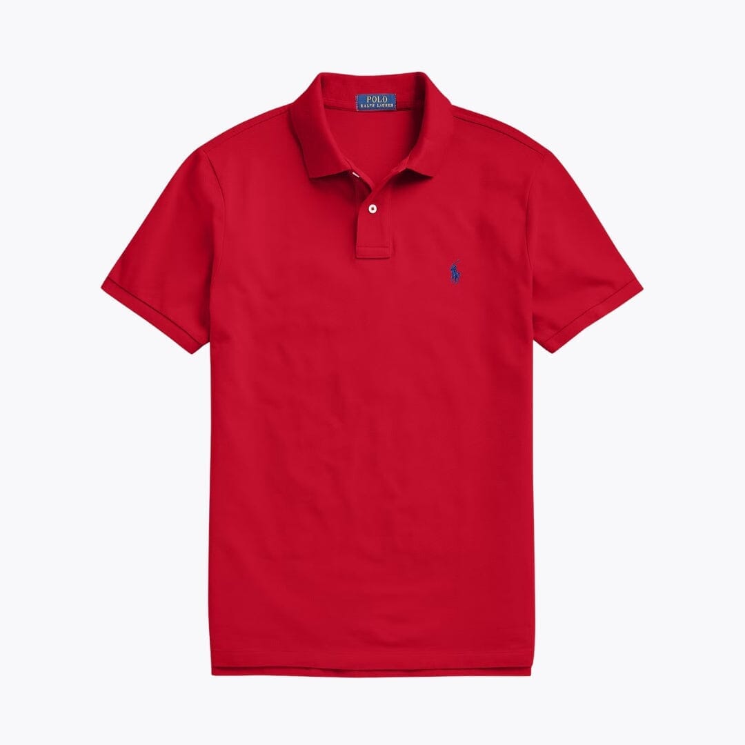 RL The Iconic Mesh Polo Shirt Ralph Lauren Vermond Red S 