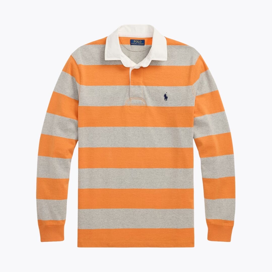 RL The Iconic Rugby Shirt Ralph Lauren Vermond Bedford Orange/Heather S 