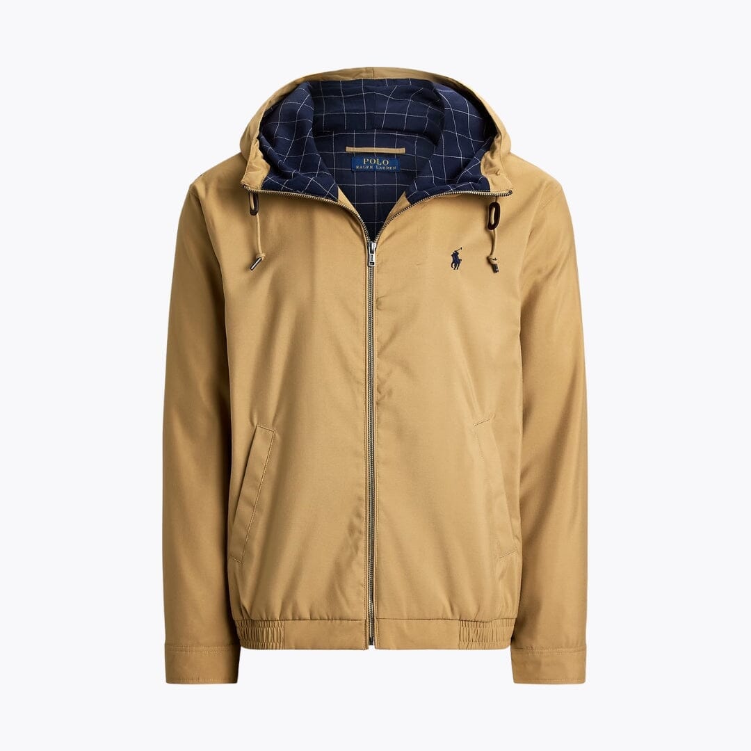 RL Twill Hooded Jacket Ralph Lauren Vermond Camel S 