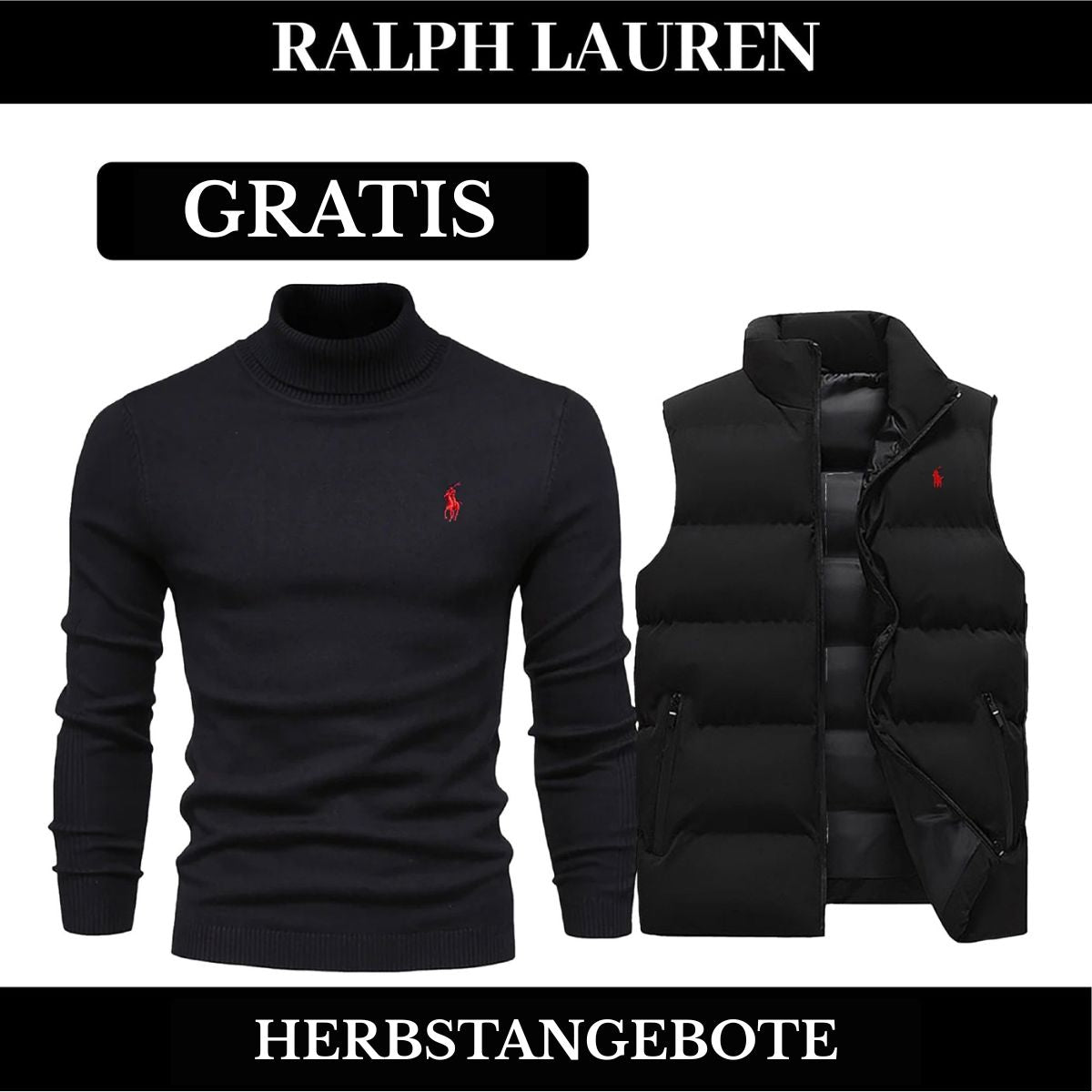RL Weste + Gratis-Pullover (LAGERRÄUMUNG) Ralph Lauren Vermond 