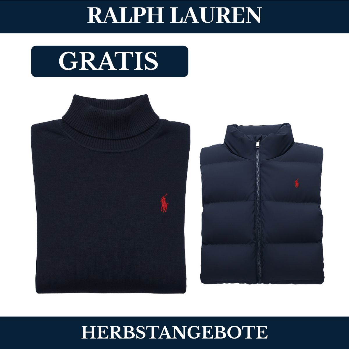 RL Weste + Gratis-Pullover (LAGERRÄUMUNG) Ralph Lauren Vermond 