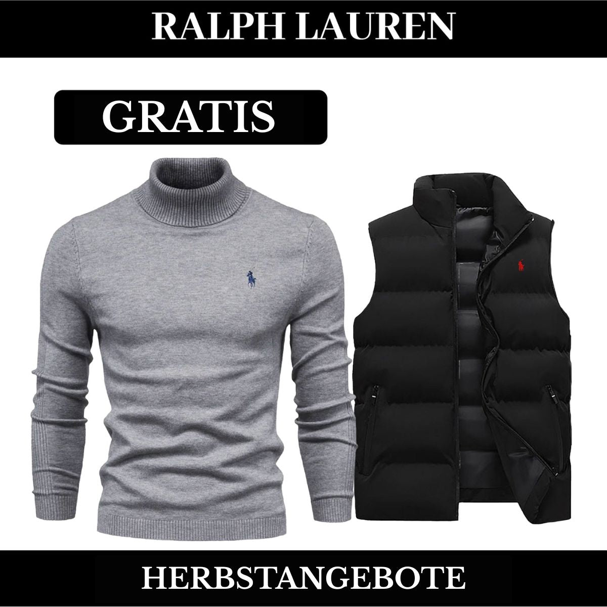 RL Weste + Gratis-Pullover (LAGERRÄUMUNG) Ralph Lauren Vermond 