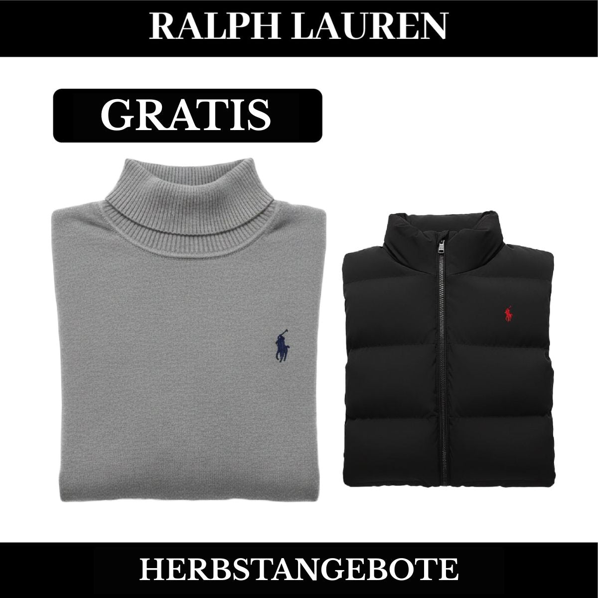 RL Weste + Gratis-Pullover (LAGERRÄUMUNG) Ralph Lauren Vermond 