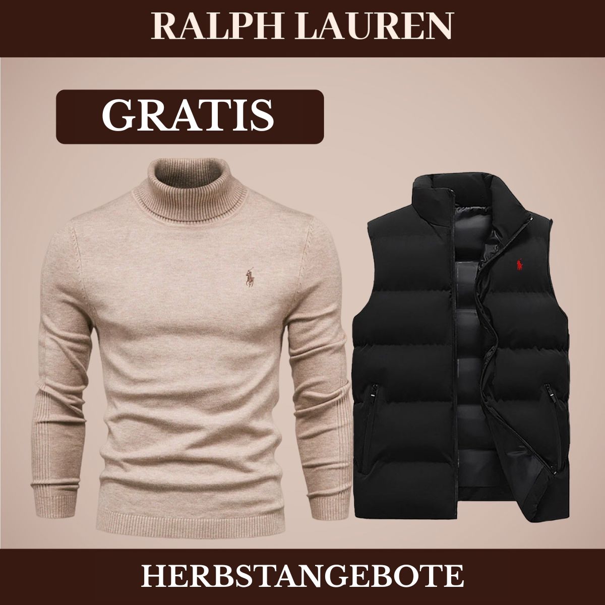 RL Weste + Gratis-Pullover (LAGERRÄUMUNG) Ralph Lauren Vermond 