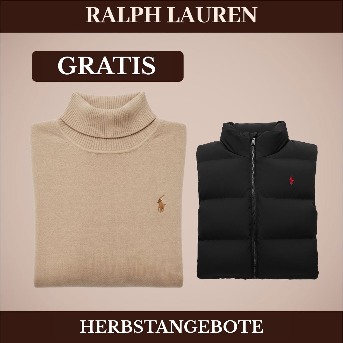 RL Weste + Gratis-Pullover (LAGERRÄUMUNG) Ralph Lauren Vermond 