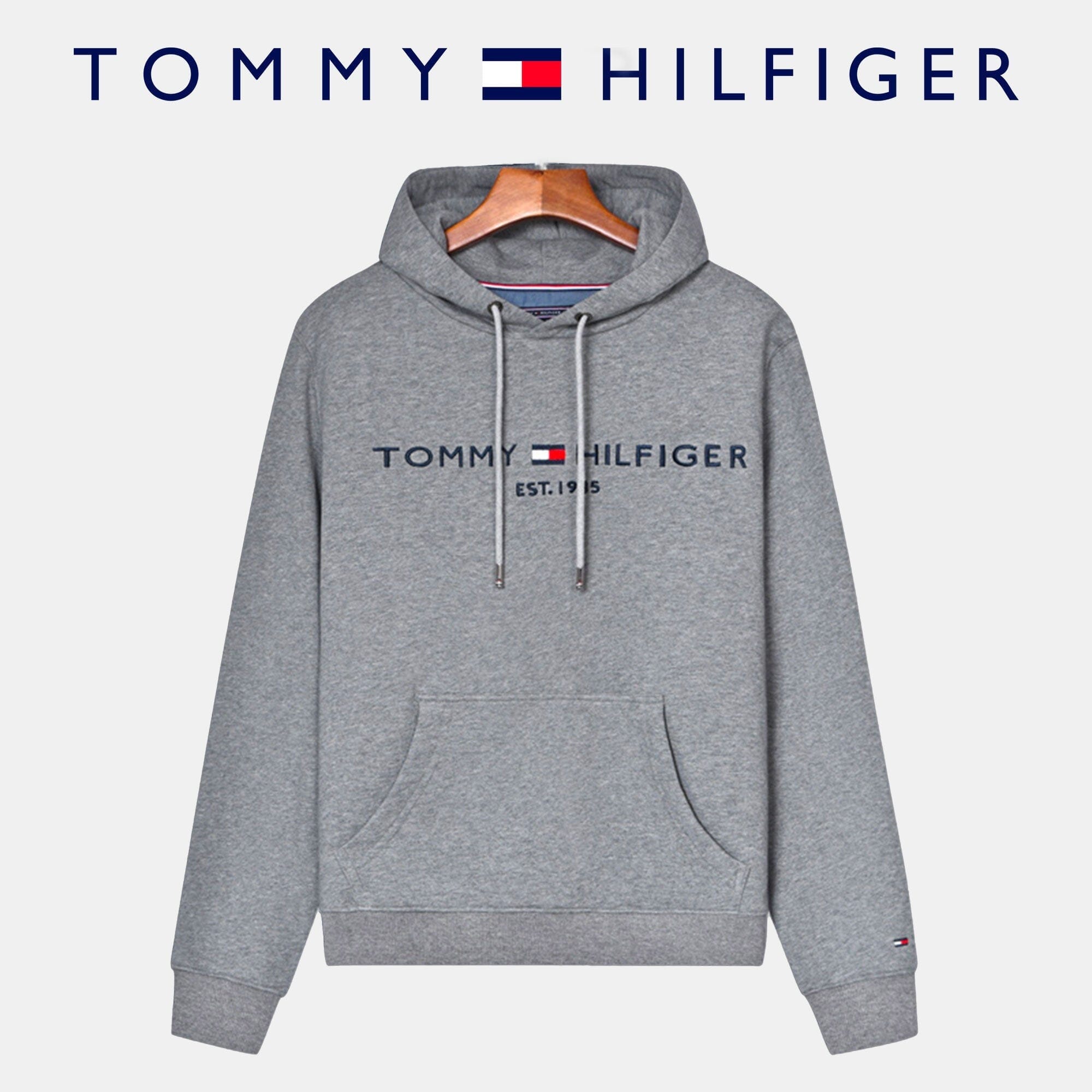 TH Men's Hoodie (Clearance) Tommy Hilfiger Vermond Light gray M 