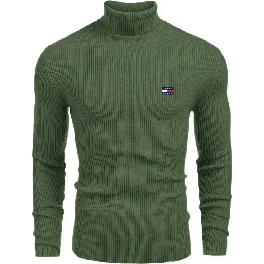 TM Men's Turtleneck Sweater Tommy Hilfiger Vermond Green M 
