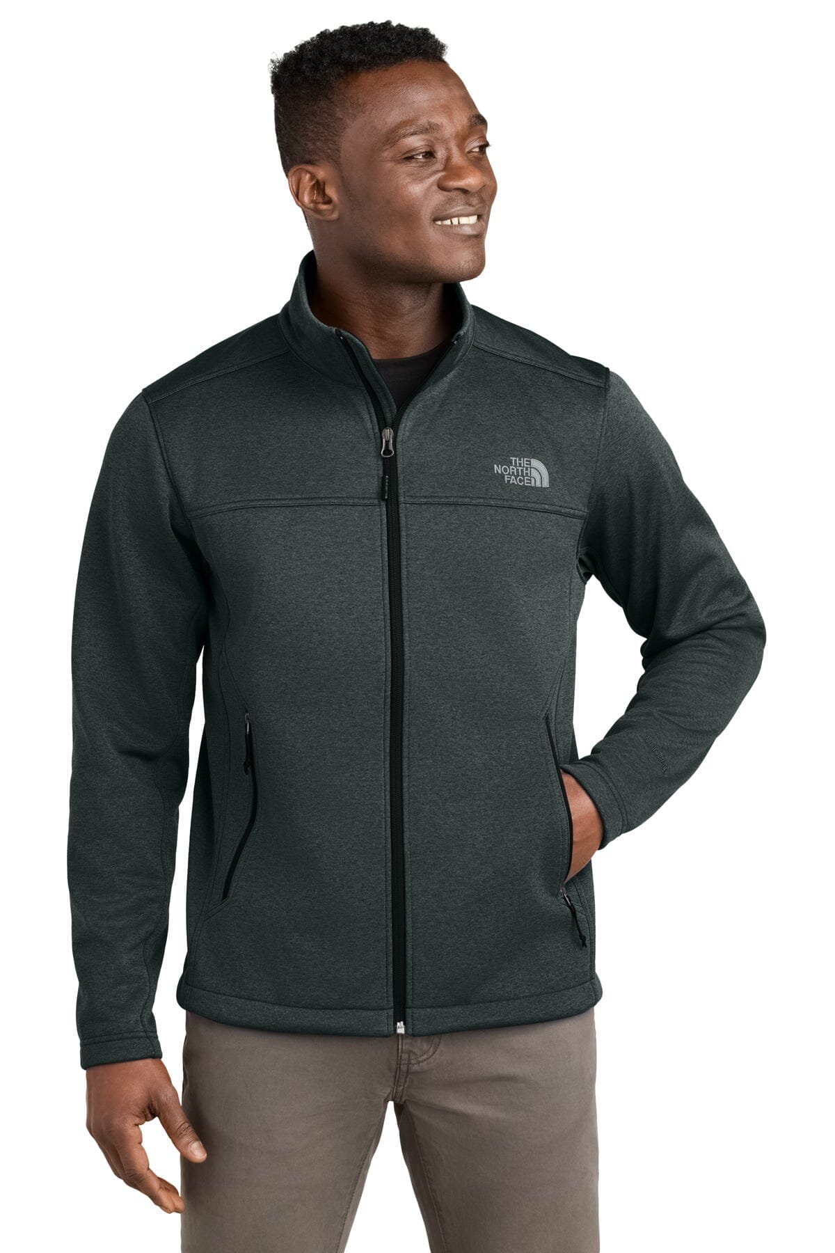 TNF Chest Logo Ridgewall Soft Shell Jacket The North Face Vermond TNF Dark Grey Heather S 