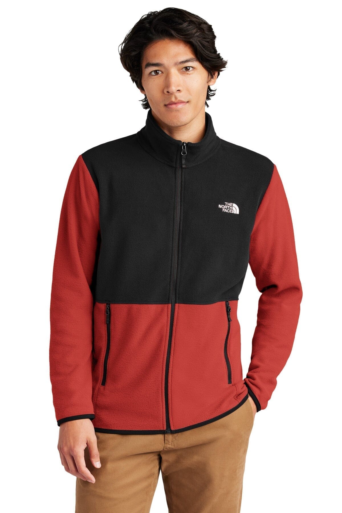 TNF Glacier Full-Zip Fleece Jacket The North Face Vermond Rage Red / TNF Black S 