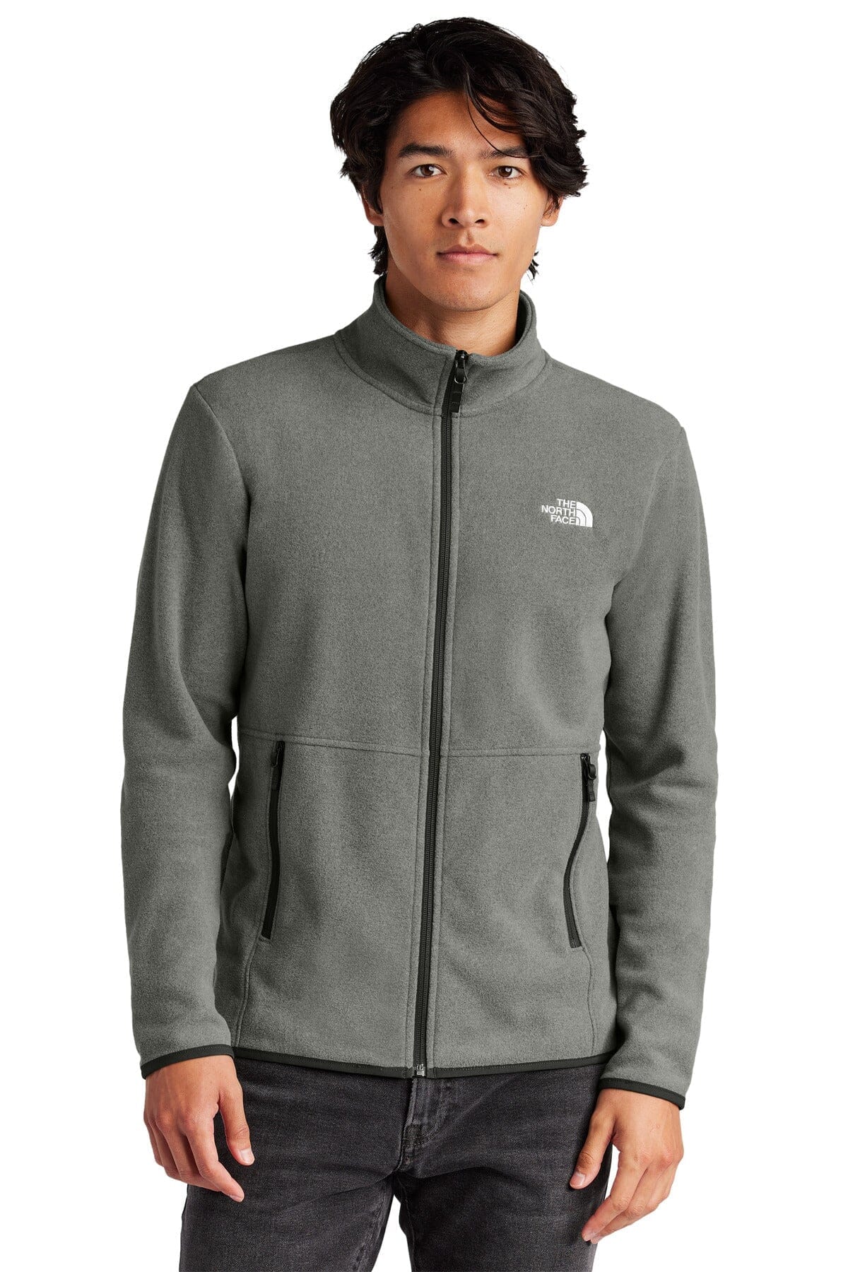 TNF Glacier Full-Zip Fleece Jacket The North Face Vermond TNF Medium Grey Heather S 