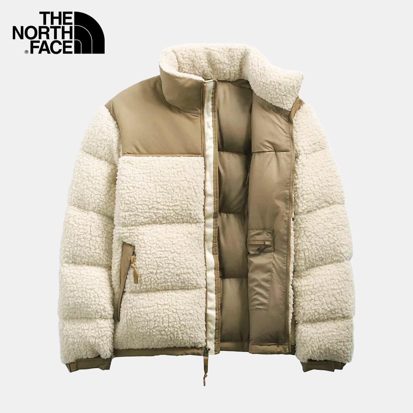 TNF Men's Sherpa Jacket (New) The North Face Vermond Beige M 