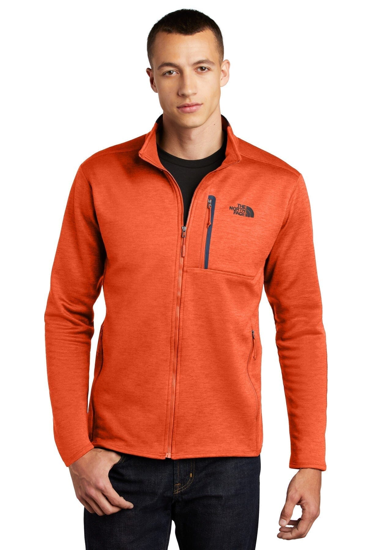TNF Skyline Full-Zip Fleece Jacket The North Face Vermond Zion Orange Heather/ Urban Navy S 