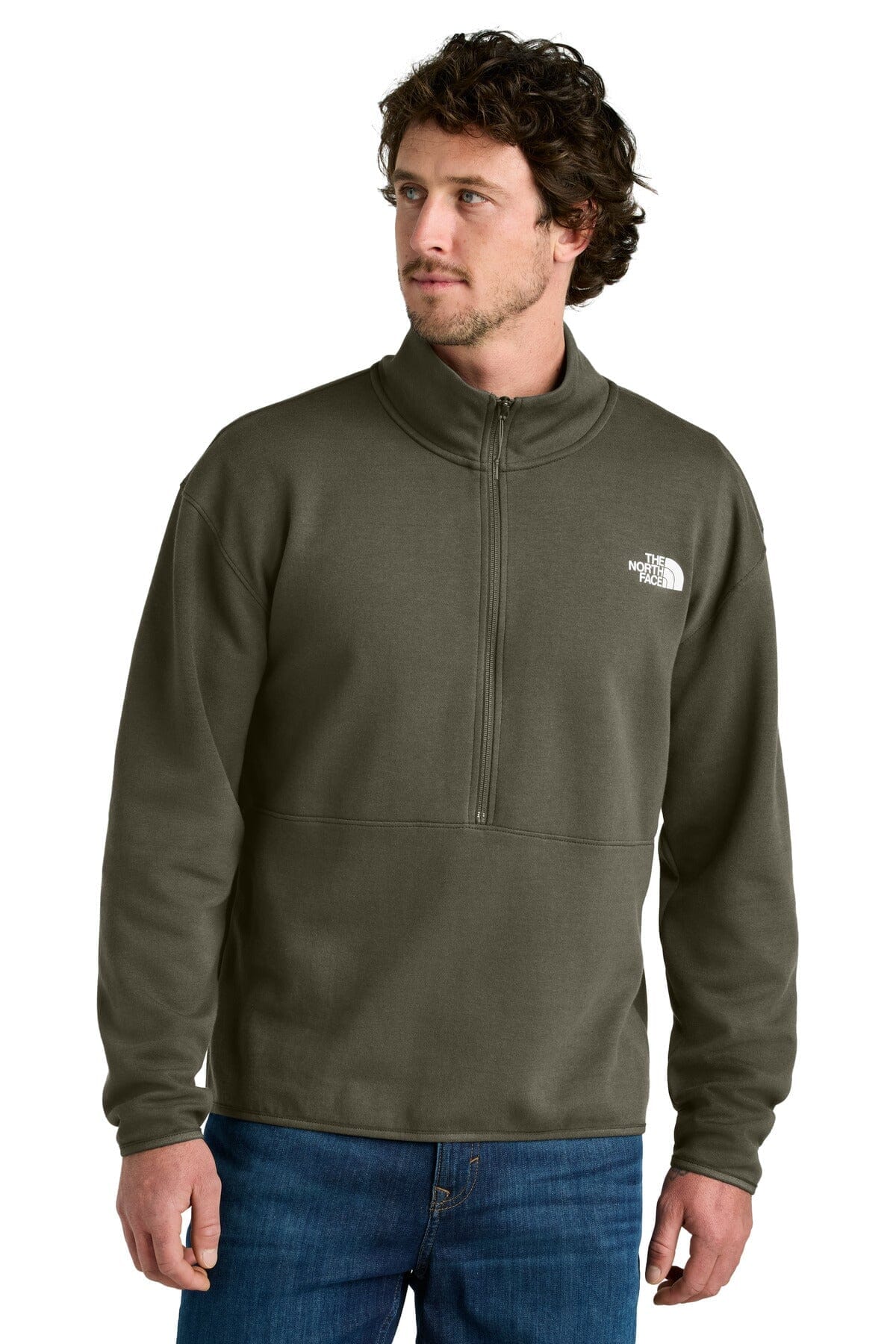 TNF Sleeve Logo Pullover Hoodie The North Face Vermond New Taupe Green S 