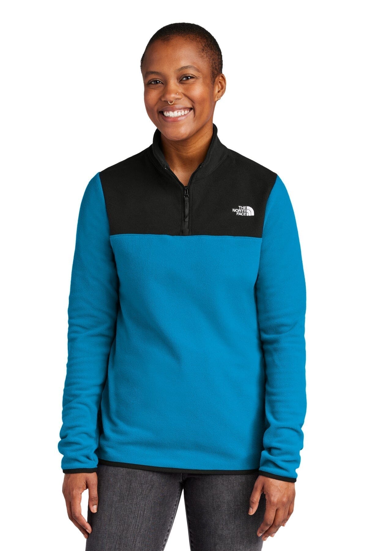 TNF Women's Glacier 1/4-Zip Fleece The North Face Vermond Hero Blue/ TNF Black S 