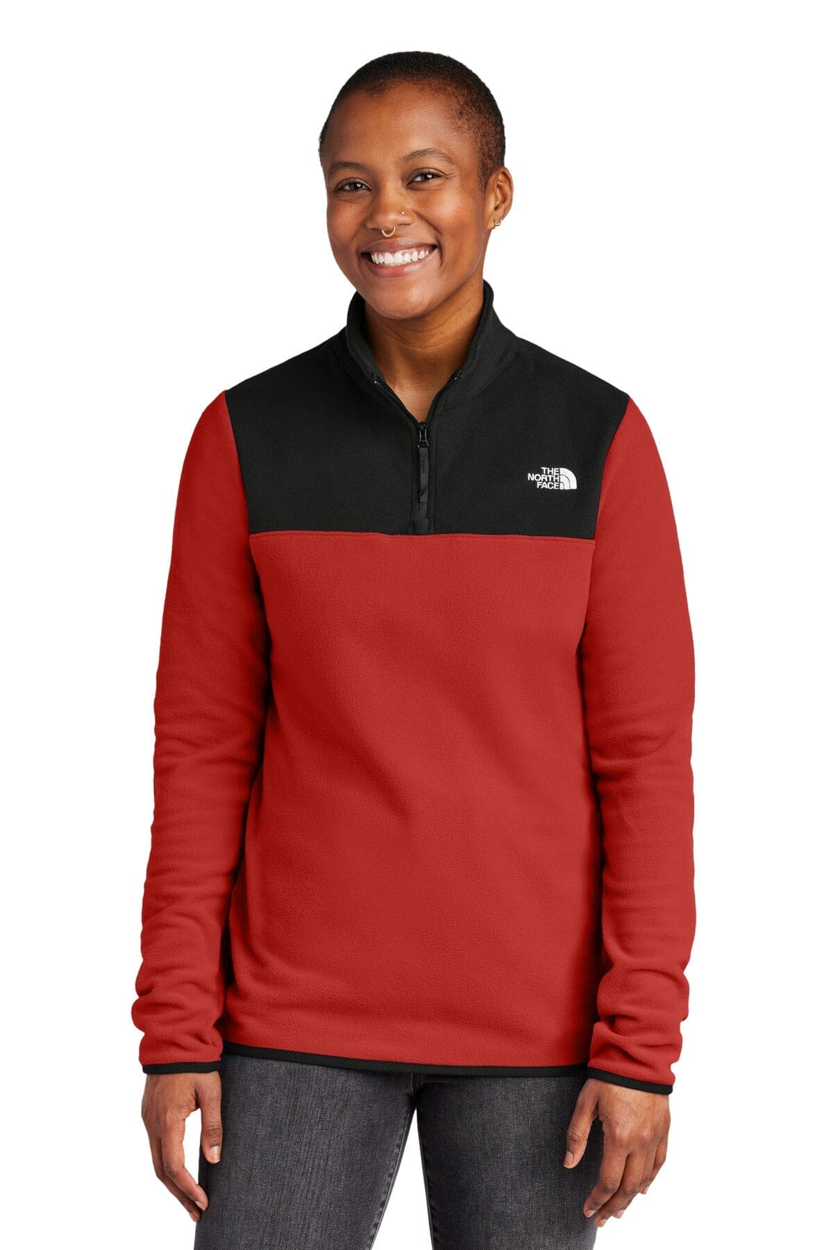 TNF Women's Glacier 1/4-Zip Fleece The North Face Vermond Rage Red / TNF Black S 