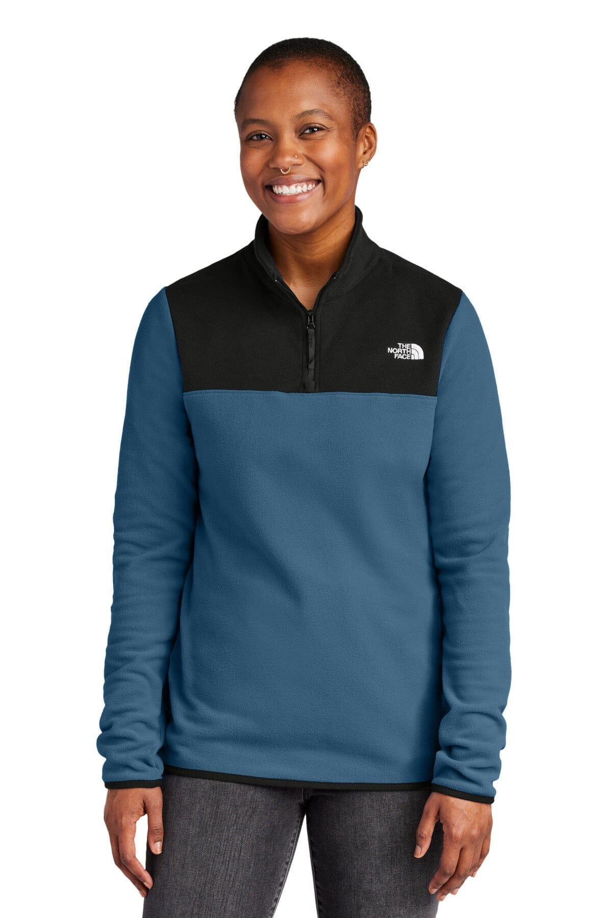 TNF Women's Glacier 1/4-Zip Fleece The North Face Vermond Shady Blue/ TNF Black S 