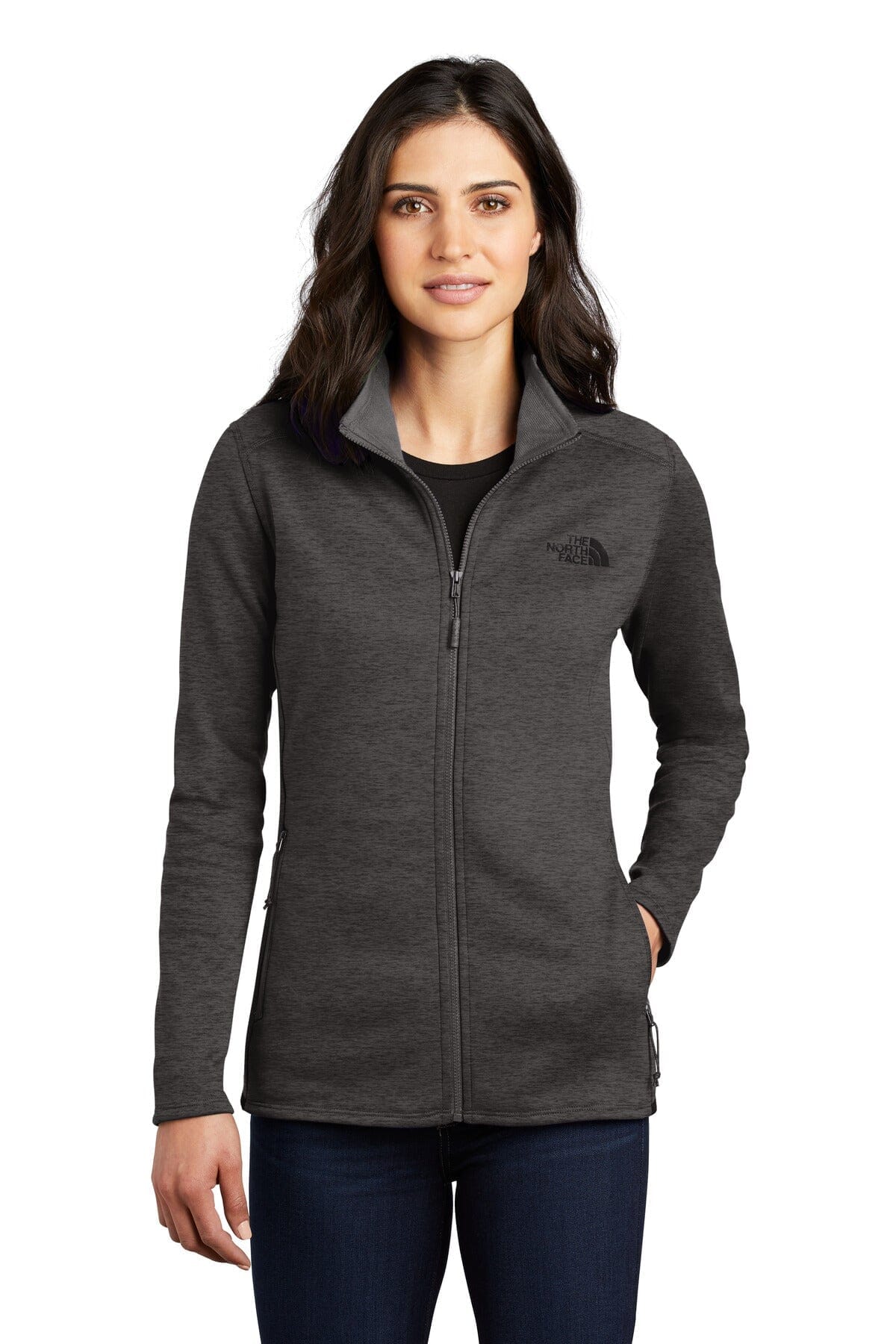 TNF Women's Skyline Full-Zip Fleece Jacket The North Face Vermond TNF Dark Grey Heather S 